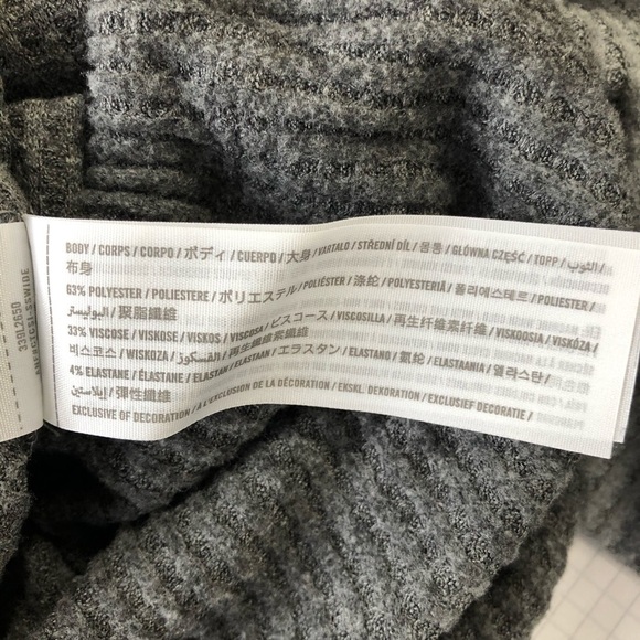 NEW Hollister open back waffle gray shirt medium soft - Picture 11 of 12